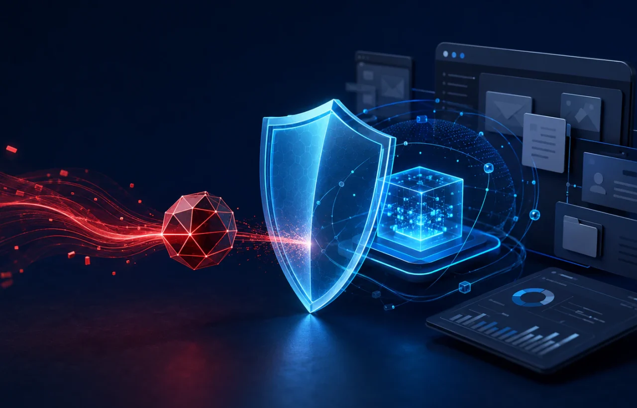 GPT‑Red testing a digital AI agent’s defenses against malicious instructions.