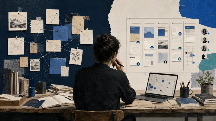 A local network of Markdown notes is compared with a collaborative cloud workspace.