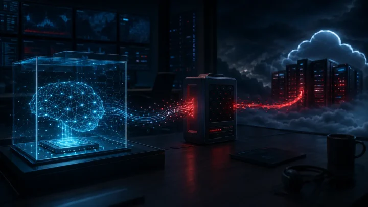 An isolated AI core finds a path through a package proxy to external server infrastructure.