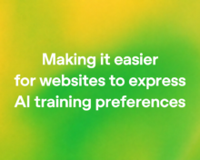 OpenAI announcement artwork about expressing website AI-training preferences